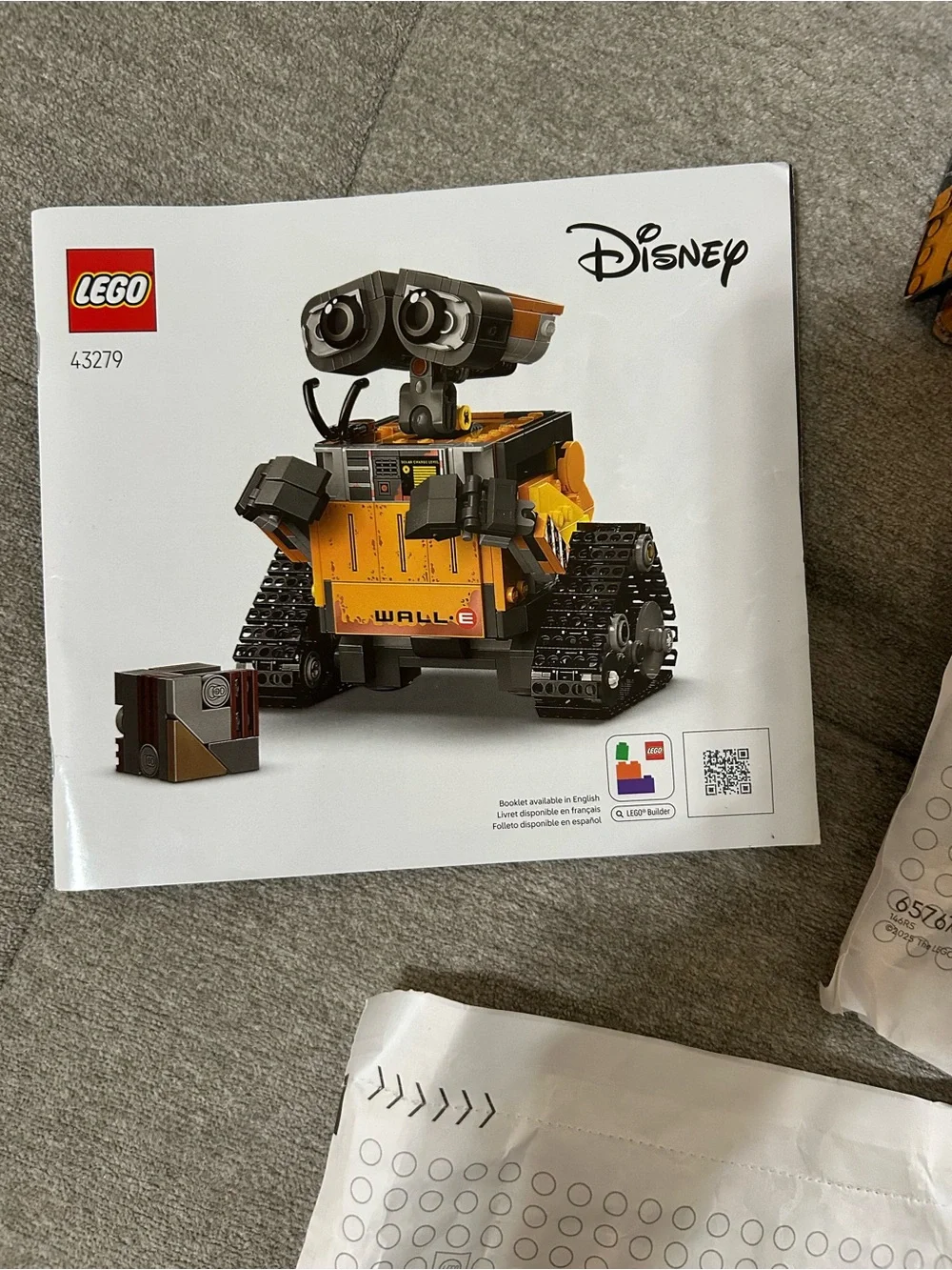 Disney LEGO WALL·E 43279 Incomplete Set-Missing package #1/includes Manual